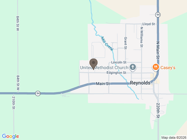 Map showing location of Wheelan-Pressly Funeral Homes: Reynolds