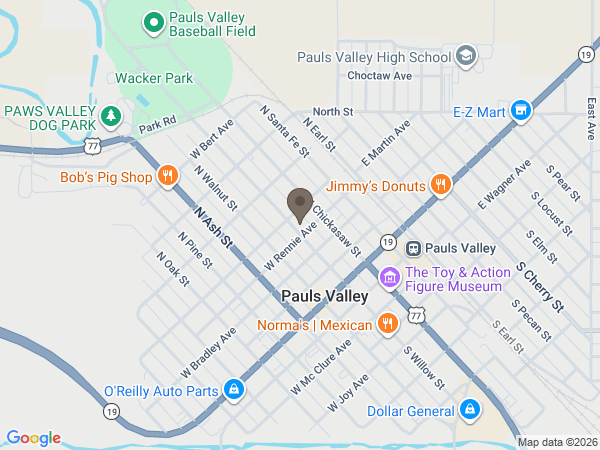 Map showing location of Stufflebean FH