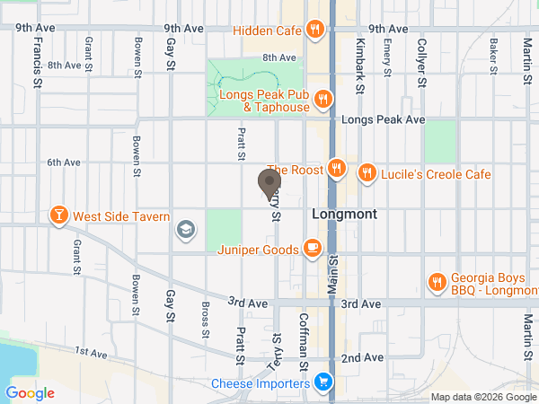 Map showing location of Blue Mountain Cremation Services