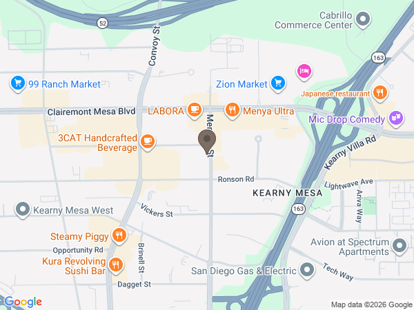 Map showing location of Funerals Your Way