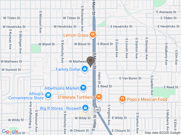Map showing location of BALLARD FUNERAL HOME