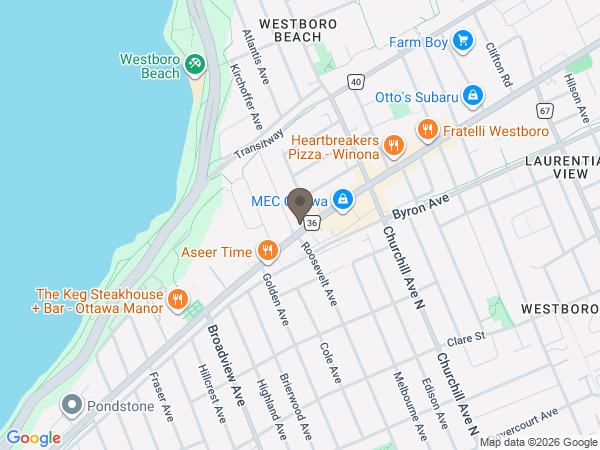 Map showing location of Tubman Funeral Homes