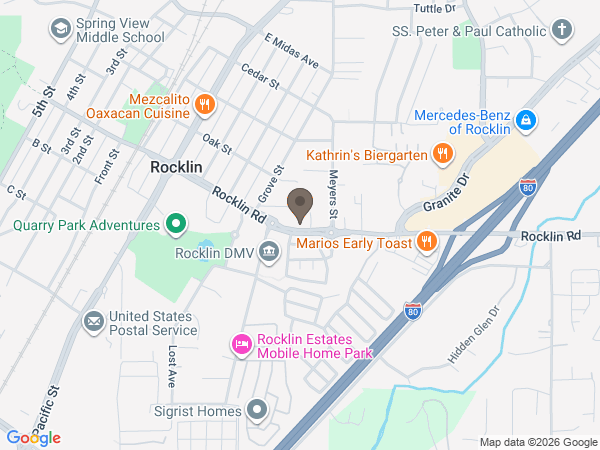 Map showing location of Murray Family Funeral Chapel