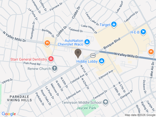 Map showing location of Wilkirson-Hatch-Bailey Funeral Home