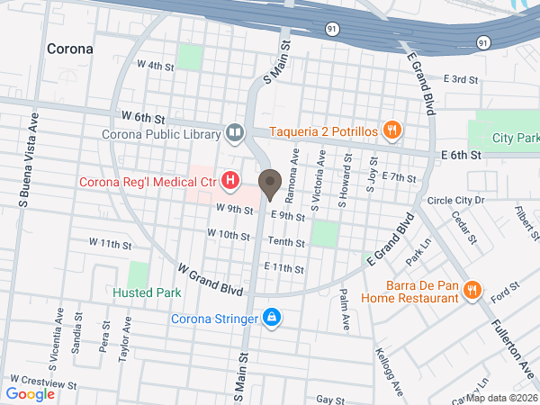 Map showing location of Walker Funeral Services