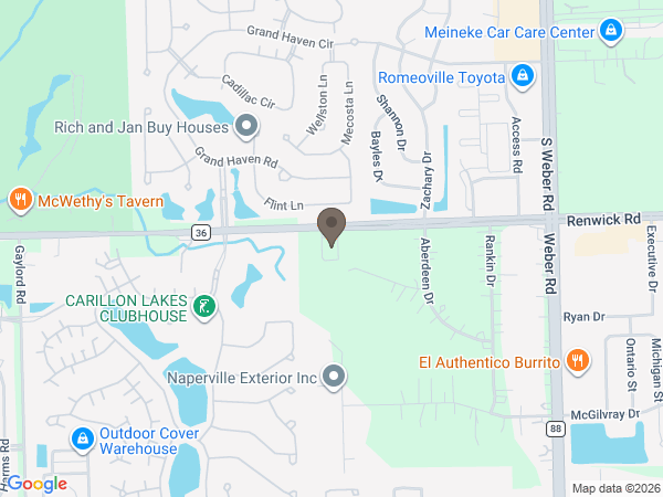 Map showing location of Anderson-Goodale Memorial Homes