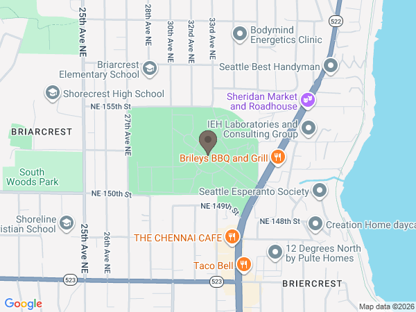 Map showing location of Acacia Funeral Home