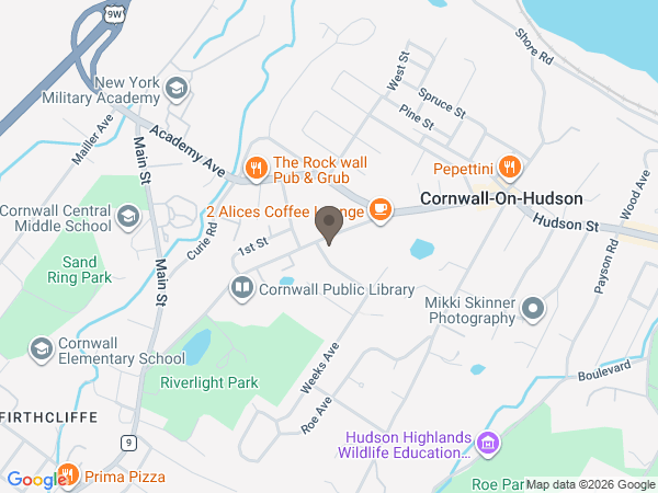 Map showing location of Quigley-Sullivan Funeral Home