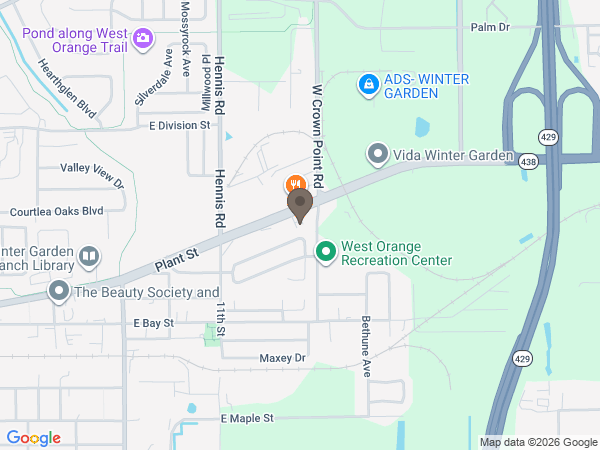 Map showing location of Collison Carey Hand Funeral Home