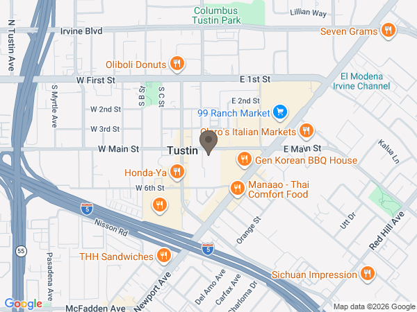 Map showing location of Saddleback Chapel
