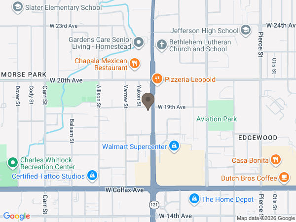 Map showing location of Stork Family Mortuary