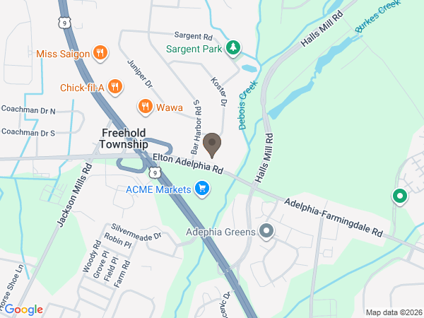 Map showing location of Clayton & McGirr Funeral Home