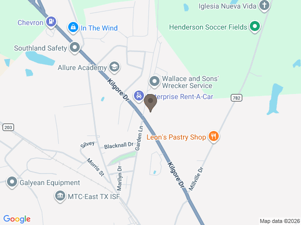 Map showing location of Rader Funeral Homes: Henderson