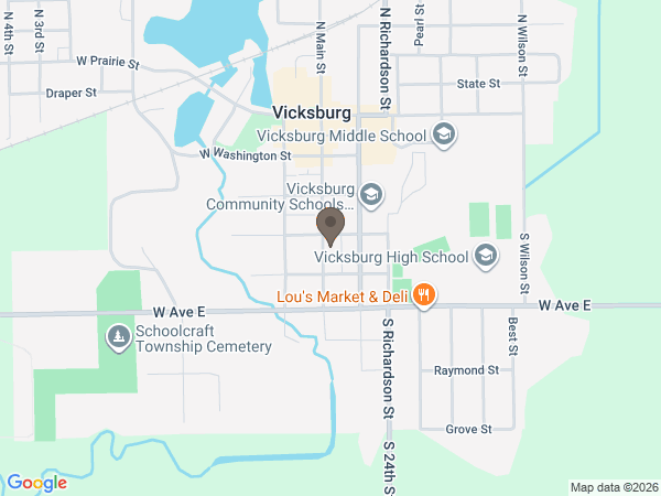 Map showing location of Avink, McCowen & Secord