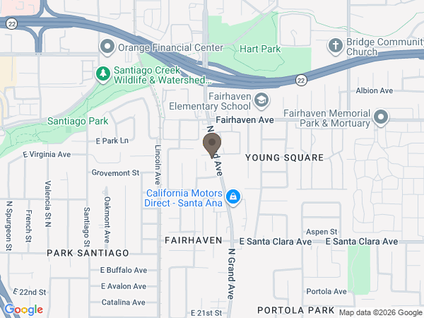 Map showing location of Funeraria Latina La Serenidad Inc.