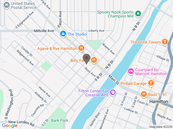 Map showing location of Webb Noonan Kidd Funeral Home