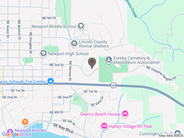 Map showing location of Bateman Funeral Home