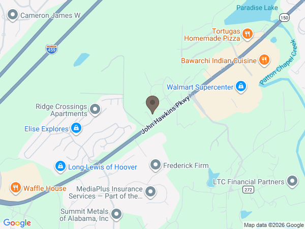 Map showing location of Currie-Jefferson Funeral Home