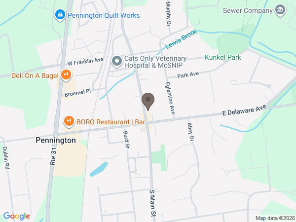 Map showing location of Blackwell Memorial Home