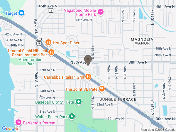 Map showing location of Anderson-McQueen Family Tribute Center