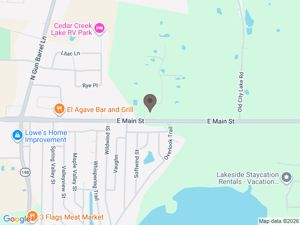 Map showing location of Moorhead Funeral Home