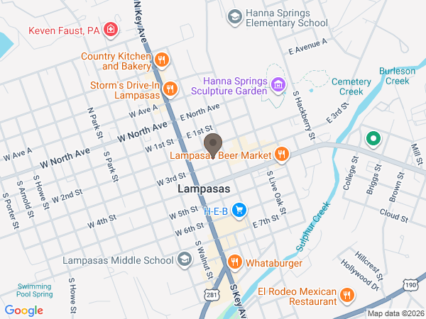 Map showing location of Sneed Carnley Funeral Chapel & Cremations