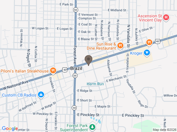 Map showing location of French Funeral Home & Crematory
