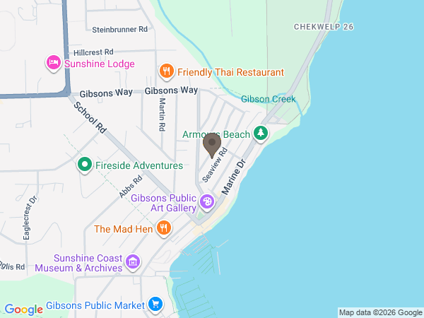 Map showing location of Devlin Funeral Home