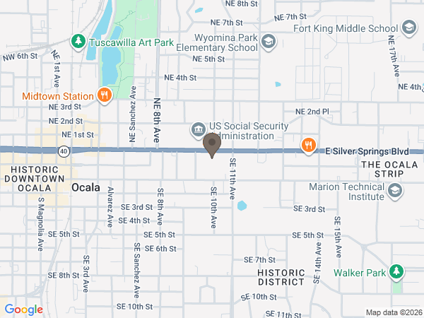 Map showing location of Baldwin Brothers: Ocala