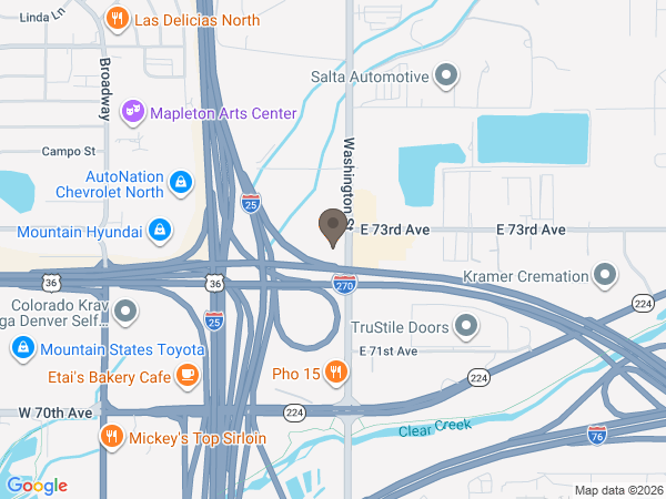 Map showing location of Jennifer Castillo