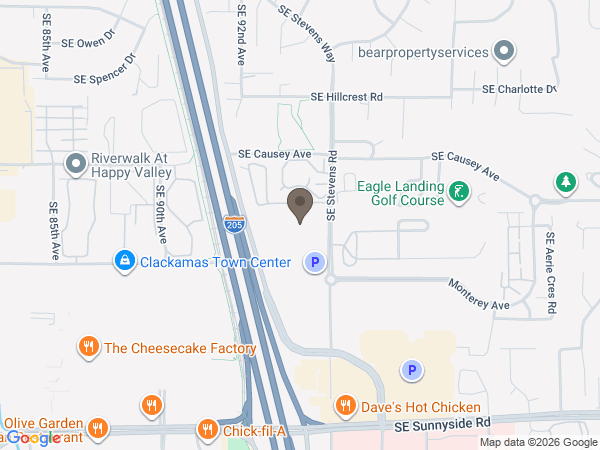 Map showing location of Oregon Cremation Company
