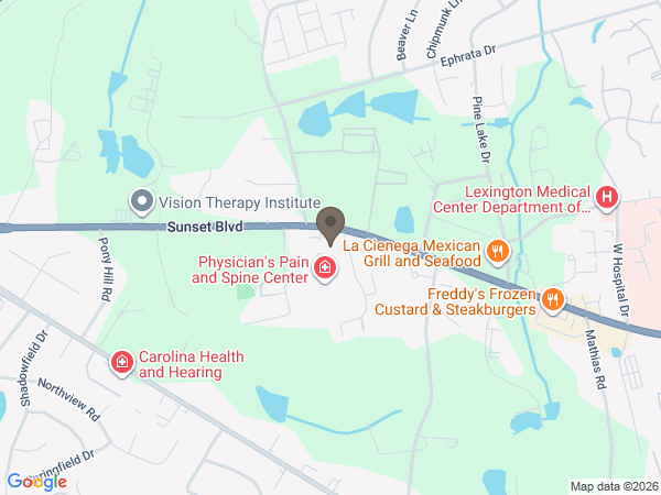 Map showing location of South Carolina Cremation Society