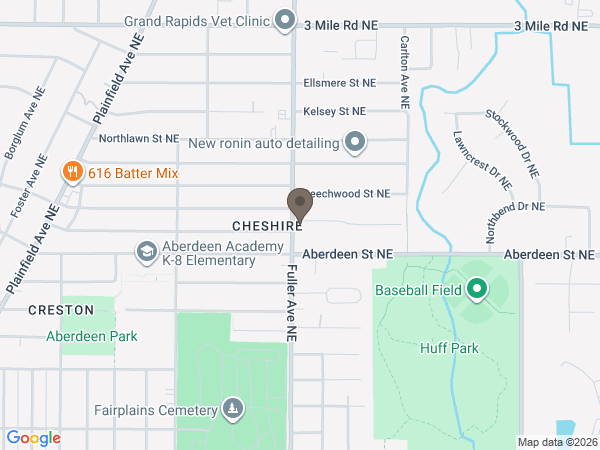 Map showing location of Memorial Alternatives