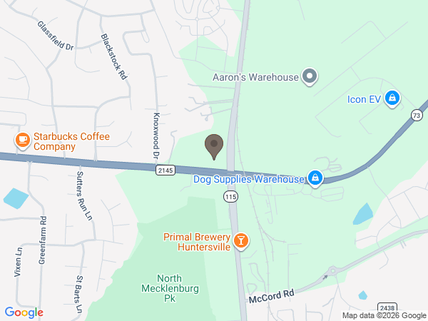 Map showing location of Raymer-Kepner Funeral Home and Cremation Services: Huntersville