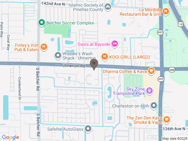 Map showing location of Beacon Direct Cremation