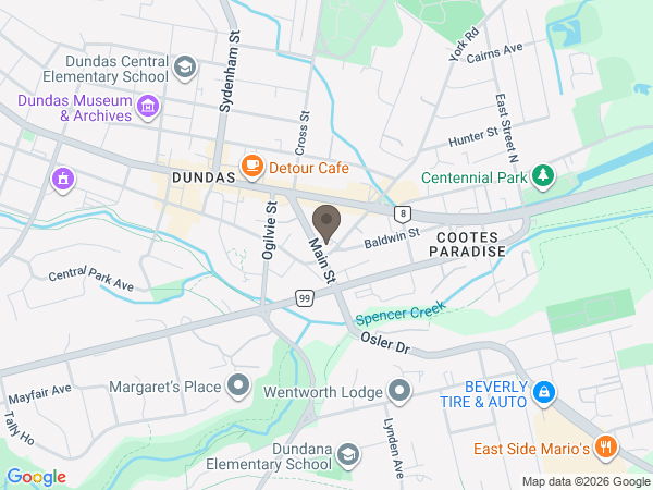 Map showing location of Turner Family Funeral Home