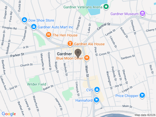 Map showing location of BOUCHER FUNERAL HOME