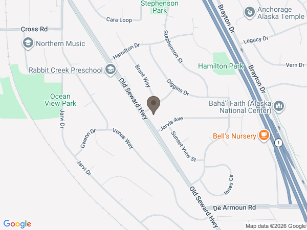 Map showing location of Anchorage Funeral Home & Crematory