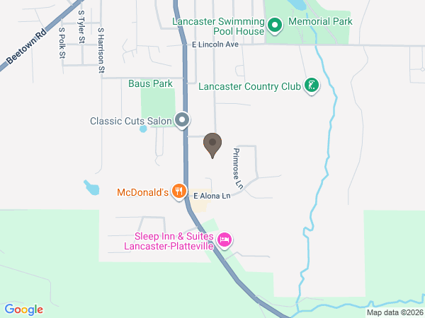 Map showing location of Martin Schwartz Funeral Home