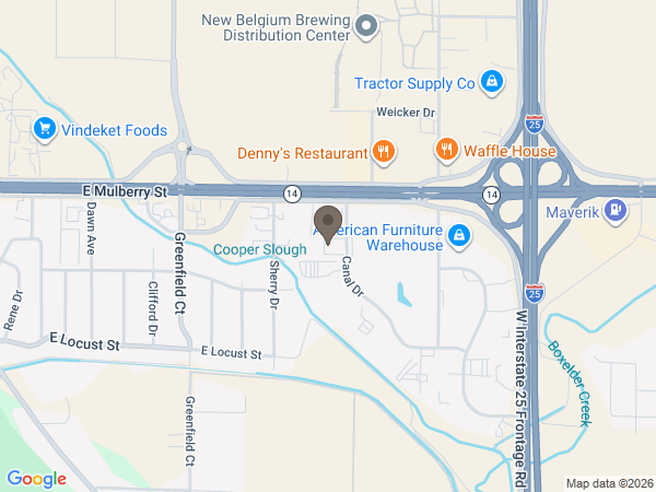 Map showing location of Goes Funeral Care