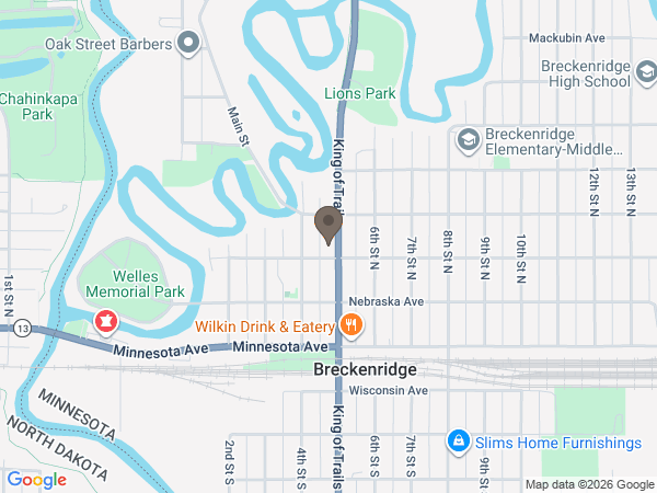 Map showing location of Joseph Vertin & Sons Funeral Home