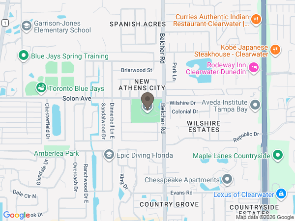 Map showing location of Brewer & Sons - Dunedin Chapel At Parklawn Memorial Cemetery