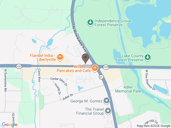 Map showing location of Linden Funerals