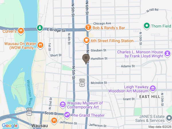 Map showing location of Brainard Funeral Home and Cremation Center