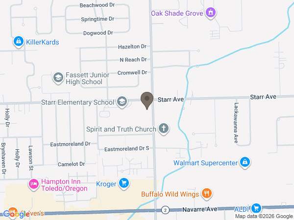 Map showing location of EGGLESTON MEINERT PAVLEY FUNERAL HOME
