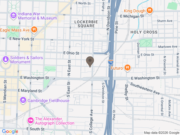 Map showing location of Flanner Buchanan: Memorial Park Cemetery