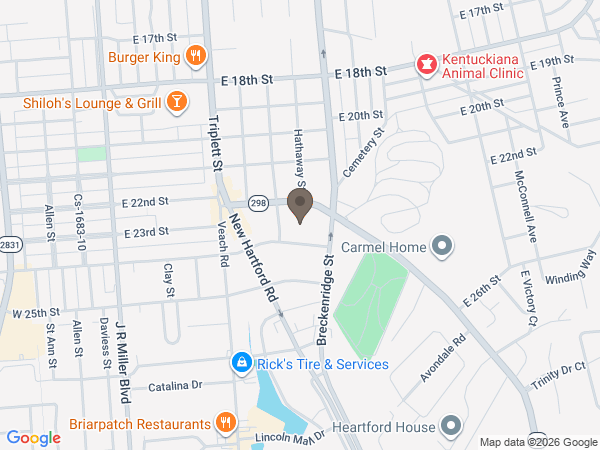 Map showing location of Glenn Funeral Home & Crematory