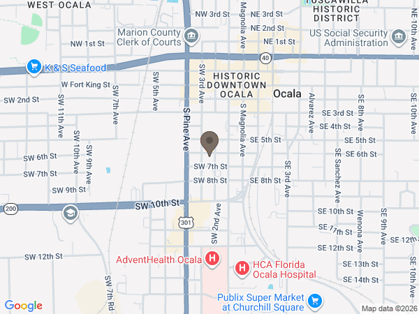 Map showing location of Coast To Coast Cremations