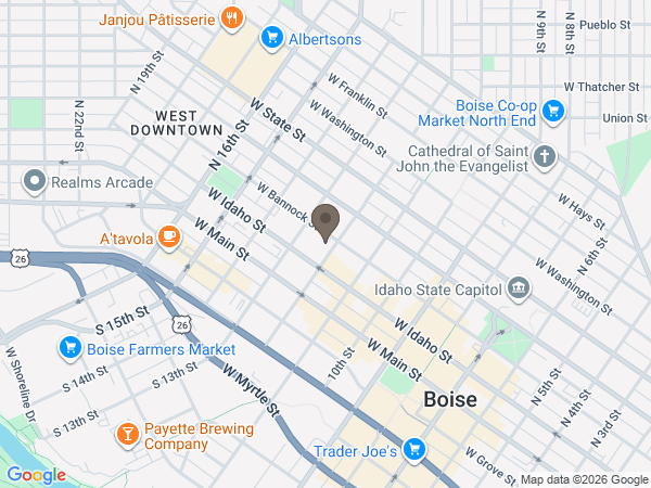 Map showing location of Summers Funeral Home