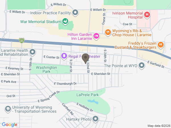 Map showing location of Montgomery Stryker